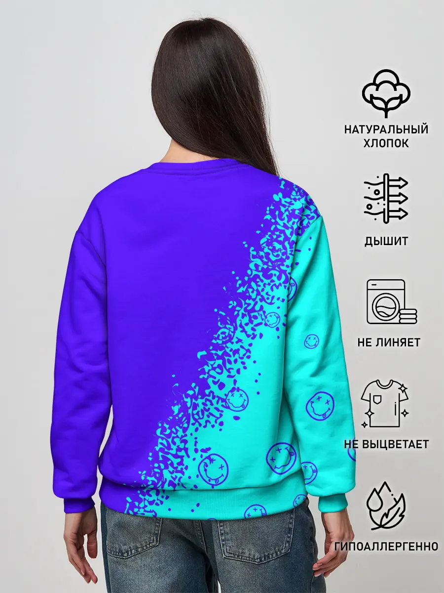 Женский свитшот / NIRVANA / НИРВАНА