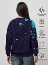 Женский свитшот / Дзётаро синие брызги