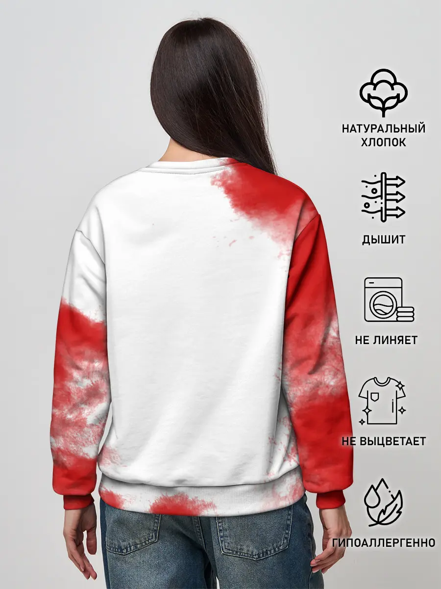 Женский свитшот / Джоджо герои красный дым