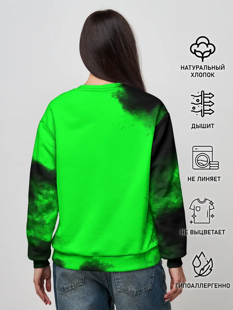 Женский свитшот / Джоджо герои зеленый дым