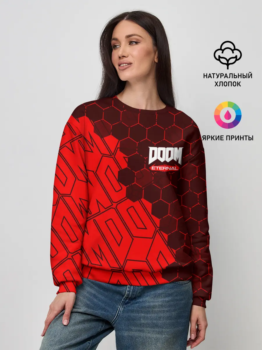Женский свитшот / DOOM ETERNAL / ДУМ ЭТЕРНАЛ