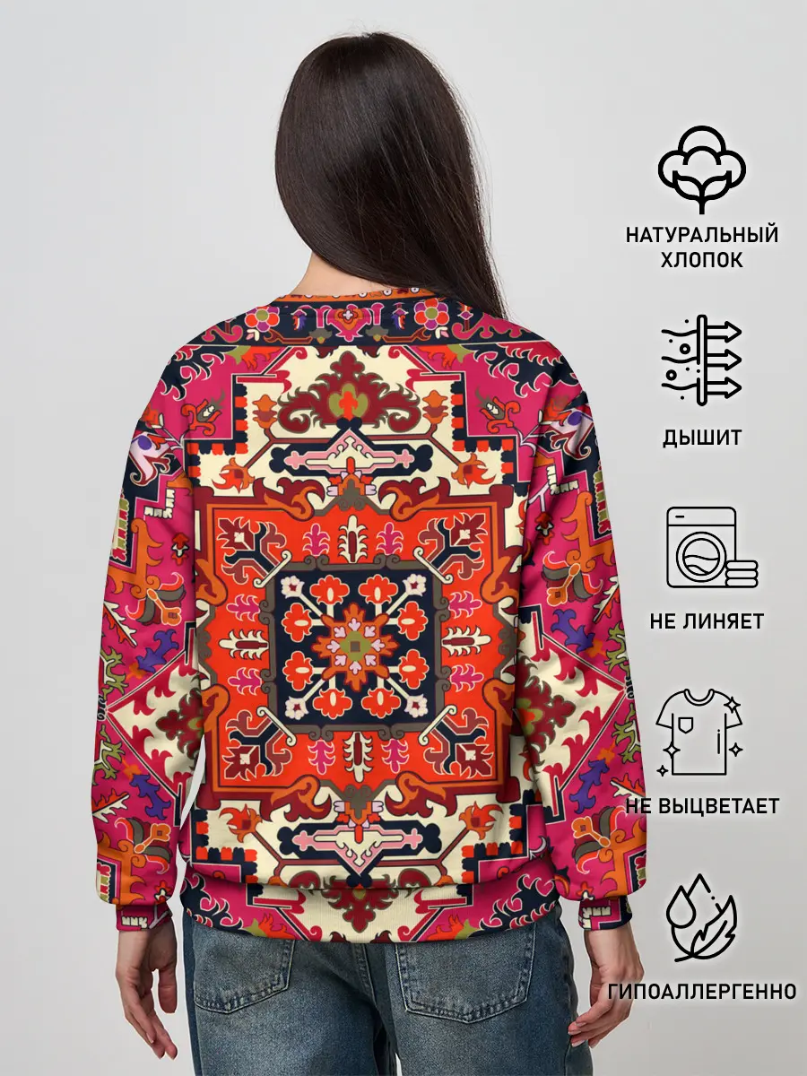 Женский свитшот / Бордовый ковер