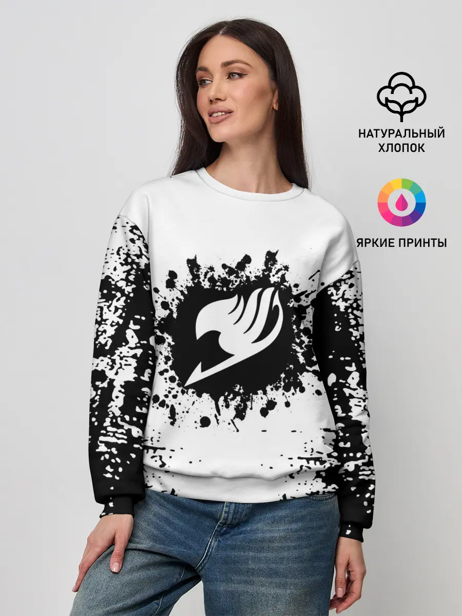 Женский свитшот / Хвост Феи монохромный