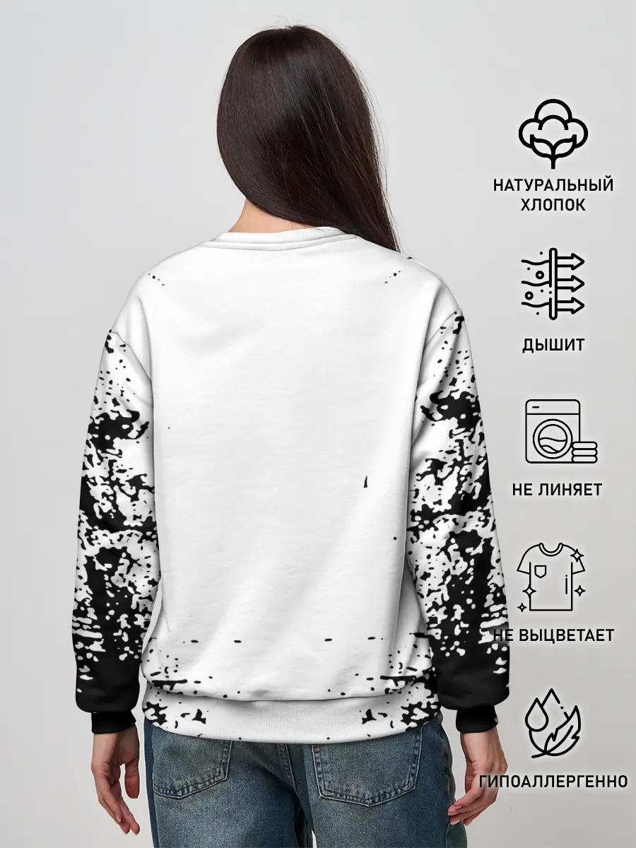 Женский свитшот / Хвост Феи монохромный