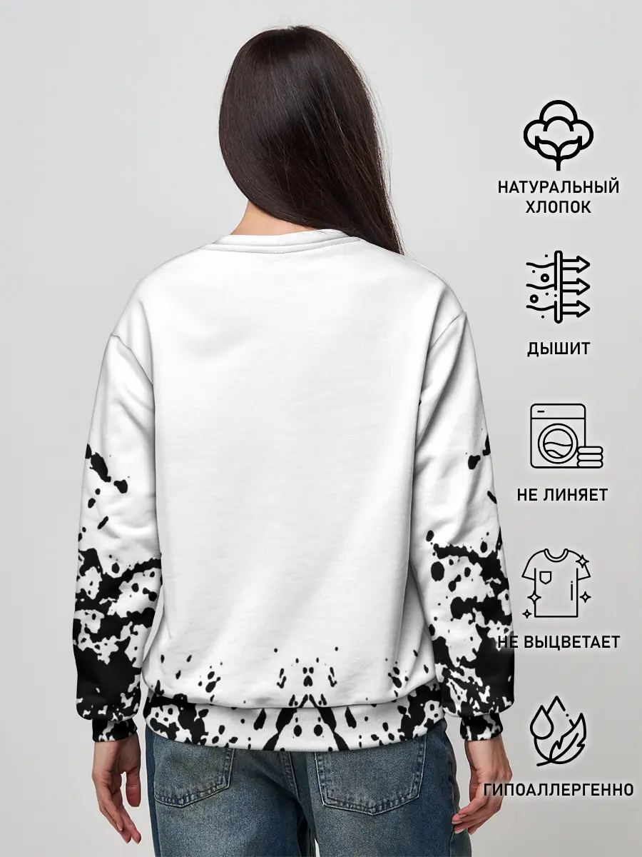 Женский свитшот / Хвост Феи на белом