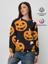 Женский свитшот / Весёлые тыквы