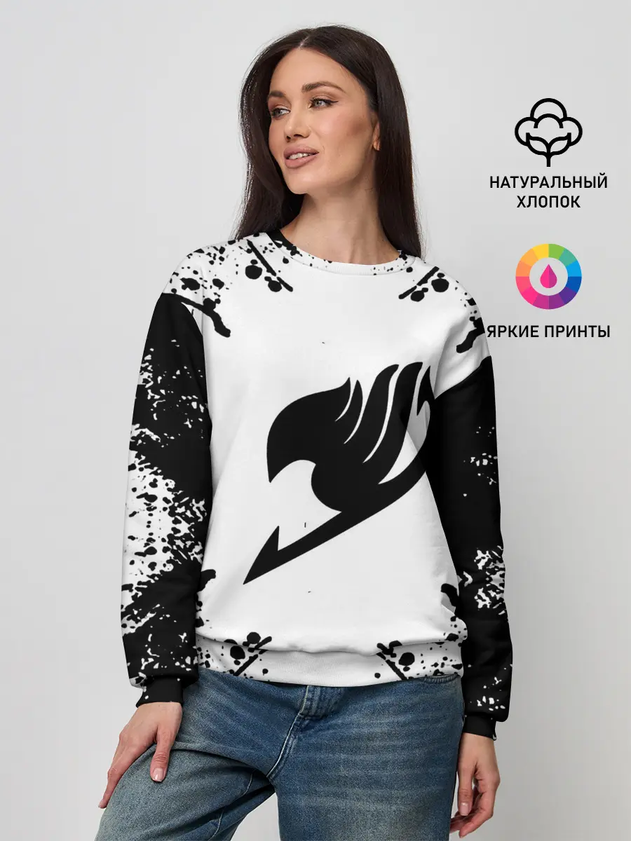 Женский свитшот / Хвост Феи в белом круге