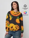 Женский свитшот / Весёлые тыквы