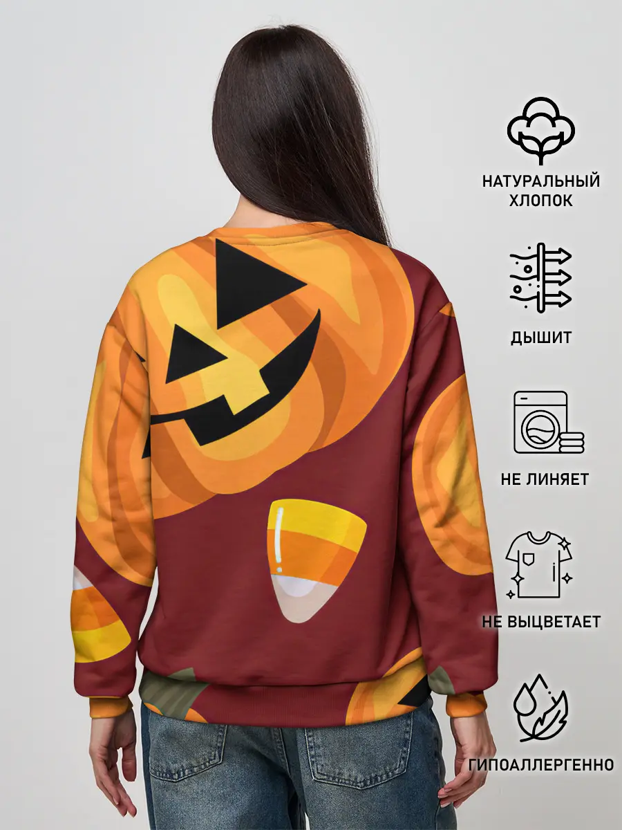 Женский свитшот / Сладкие хэллоуин