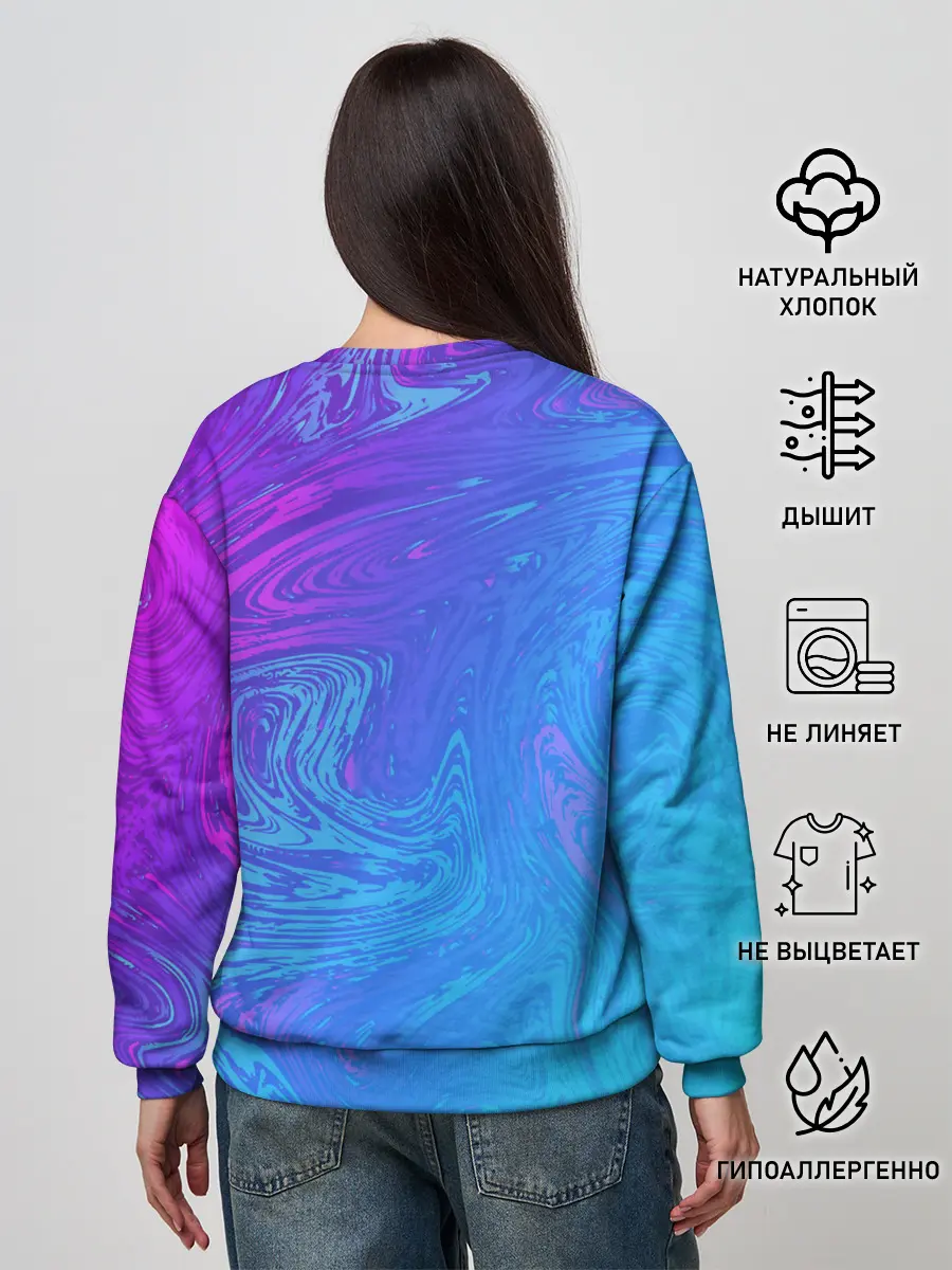 Женский свитшот / BACKGROUND IN NEON
