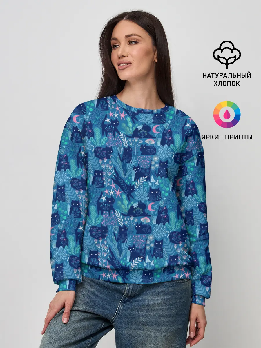 Женский свитшот / Коты