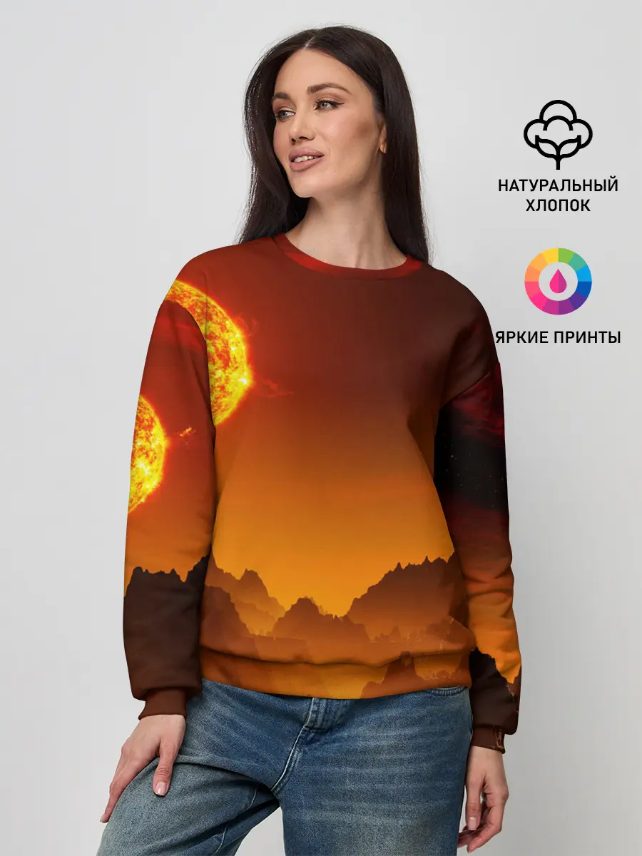 Женский свитшот / космос