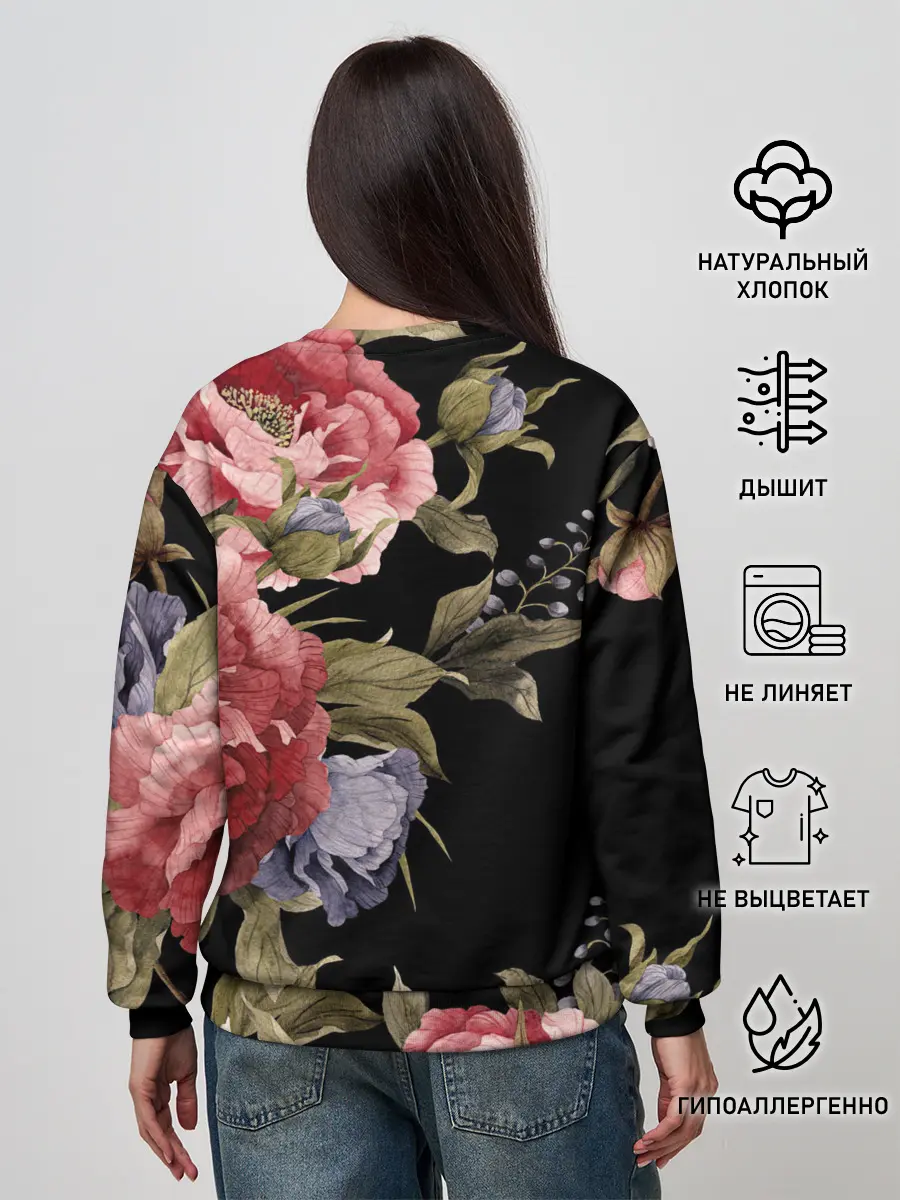 Женский свитшот / Цветы