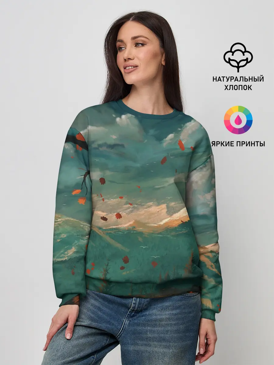 Женский свитшот / Горы