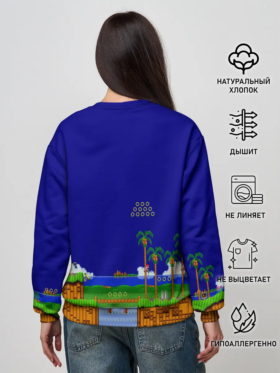 Женский свитшот / Sonic.