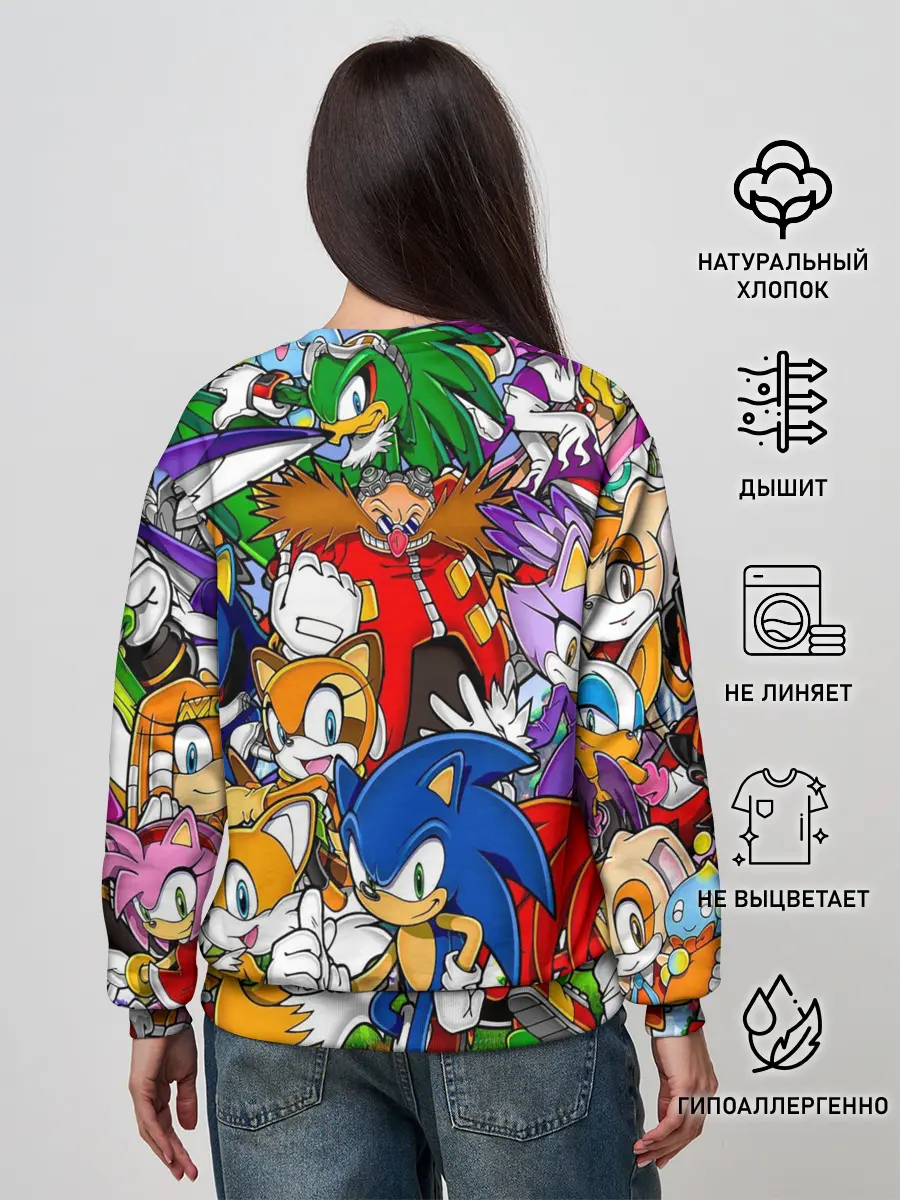 Женский свитшот / Sonic.