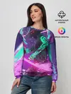 Женский свитшот / Неоновый Самурай