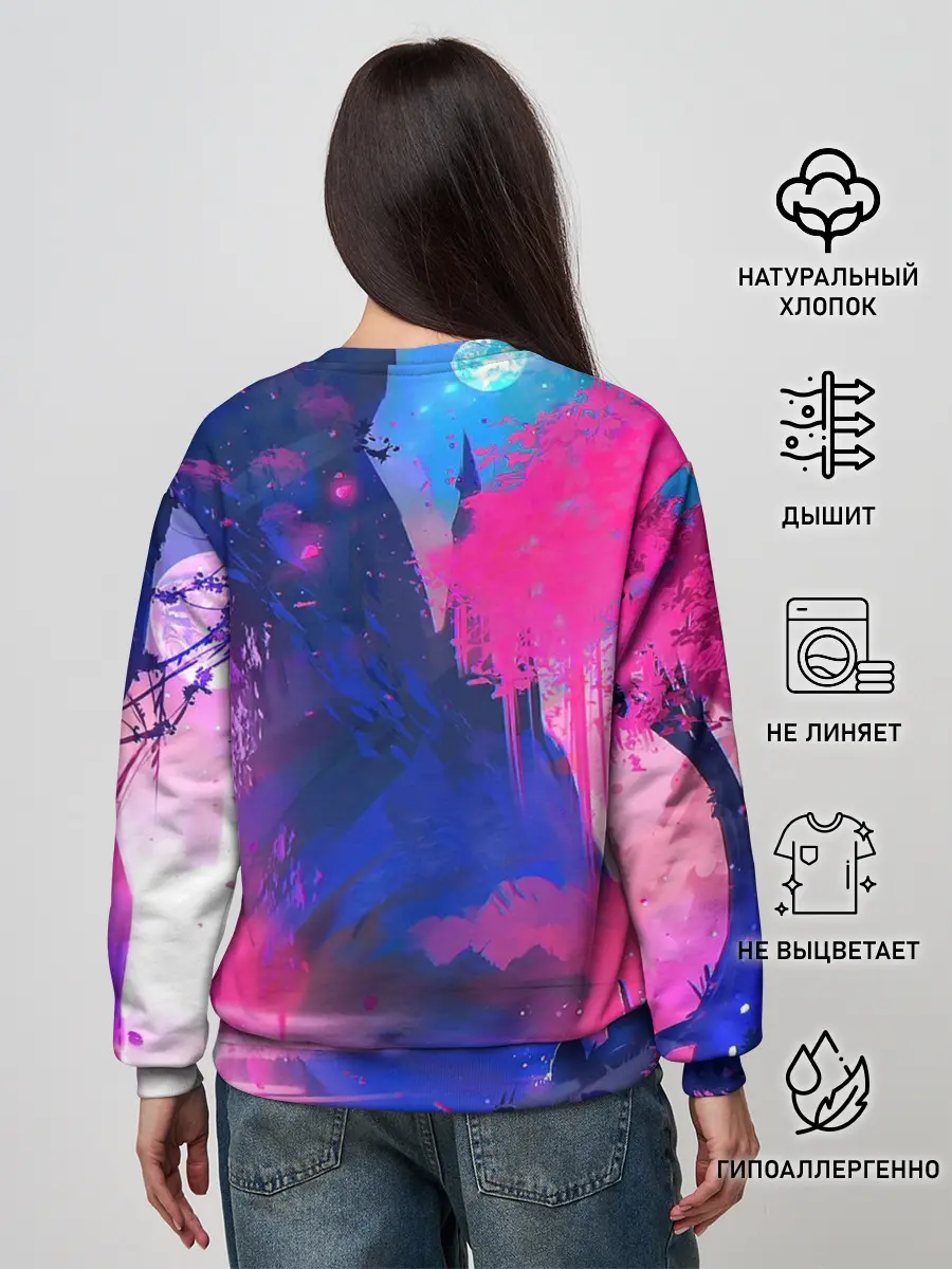 Женский свитшот / Неоновые Краски