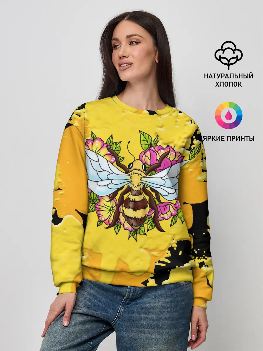 Женский свитшот / Пчела