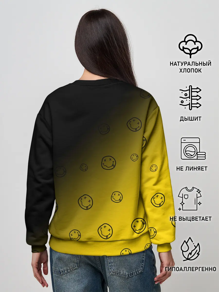 Женский свитшот / NIRVANA / НИРВАНА