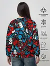 Женский свитшот / Красно синие безумие