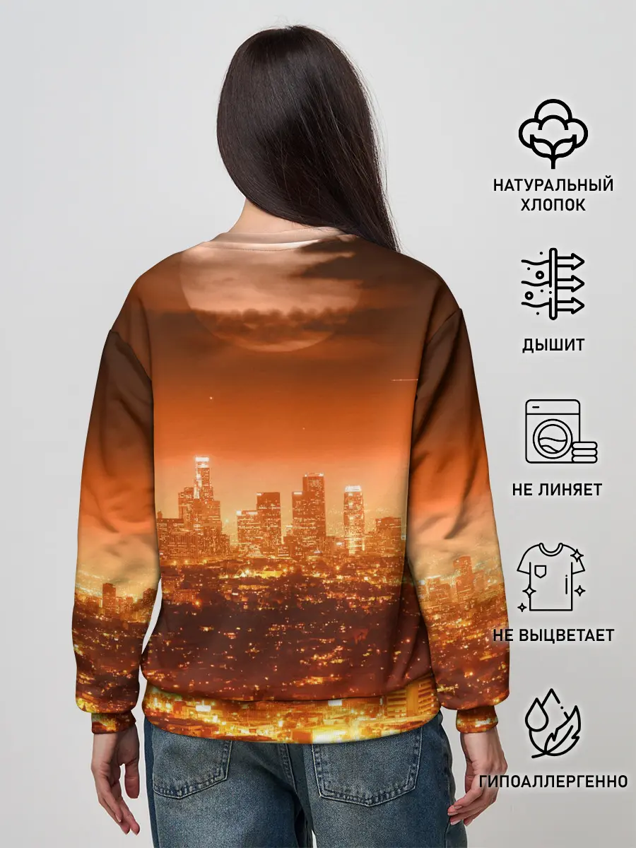 Женский свитшот / ночной город