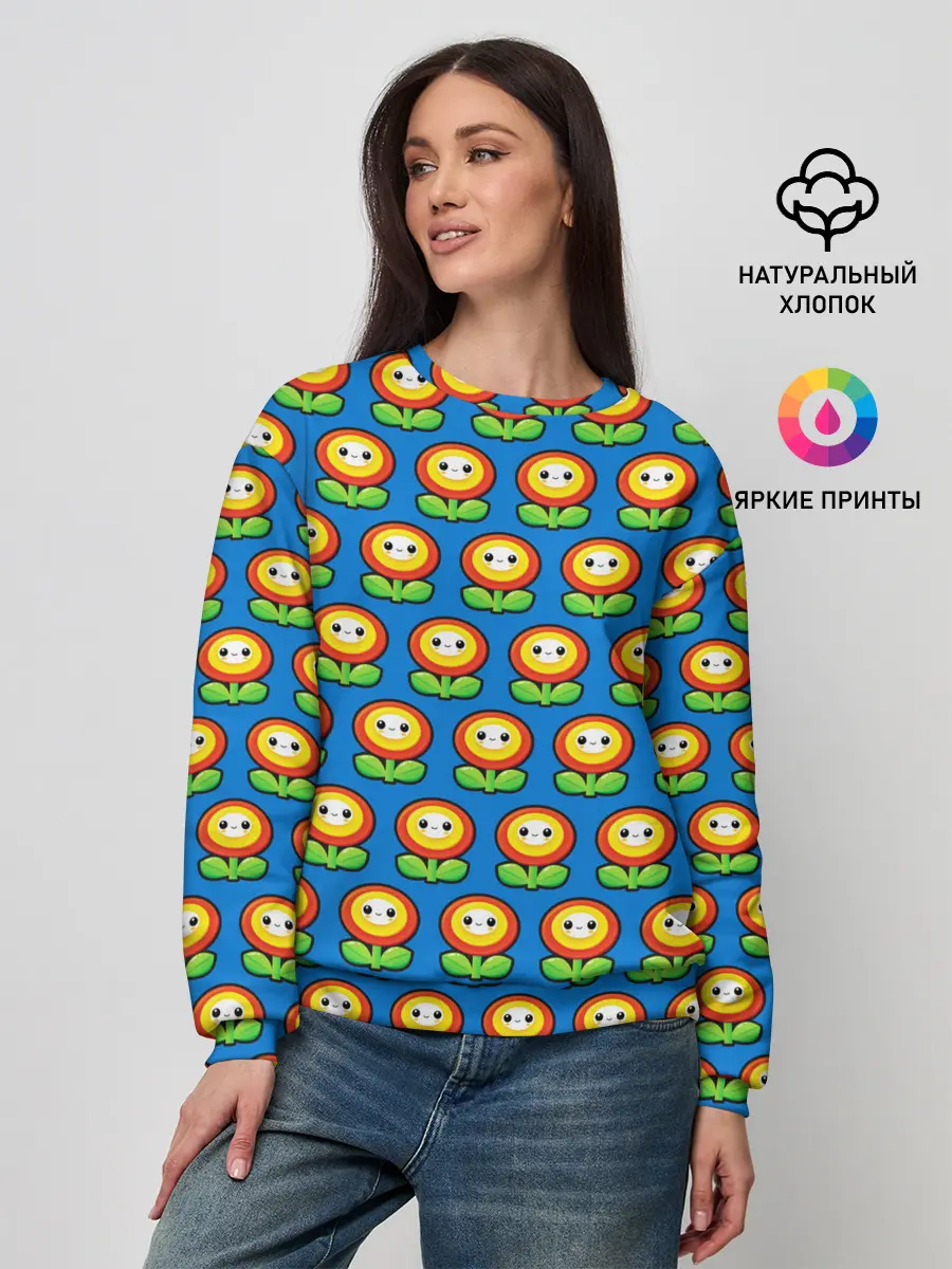 Женский свитшот / Super Mario