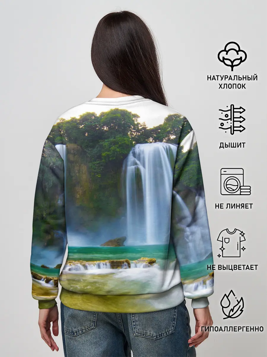 Женский свитшот / водопад