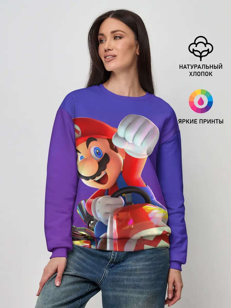 Женский свитшот / Mario 3D