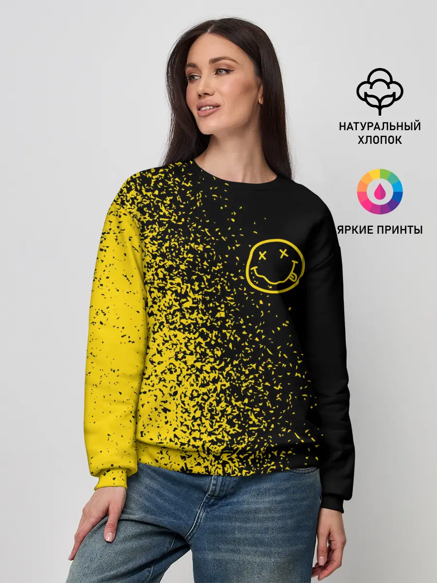 Женский свитшот / NIRVANA / НИРВАНА