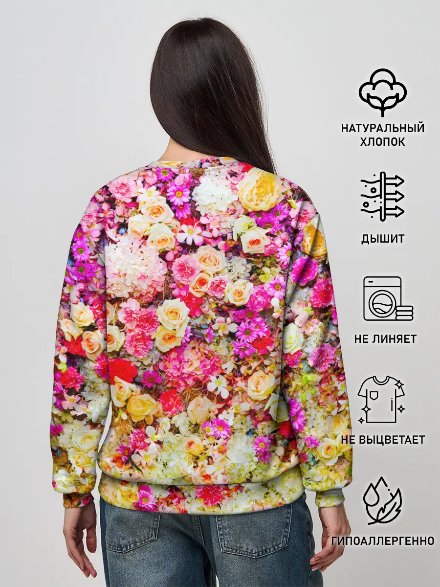 Женский свитшот / Цветы
