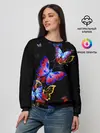 Женский свитшот / Поцелуй бабочек