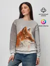 Женский свитшот / Лиса и снег