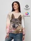 Женский свитшот / Красивый Волк