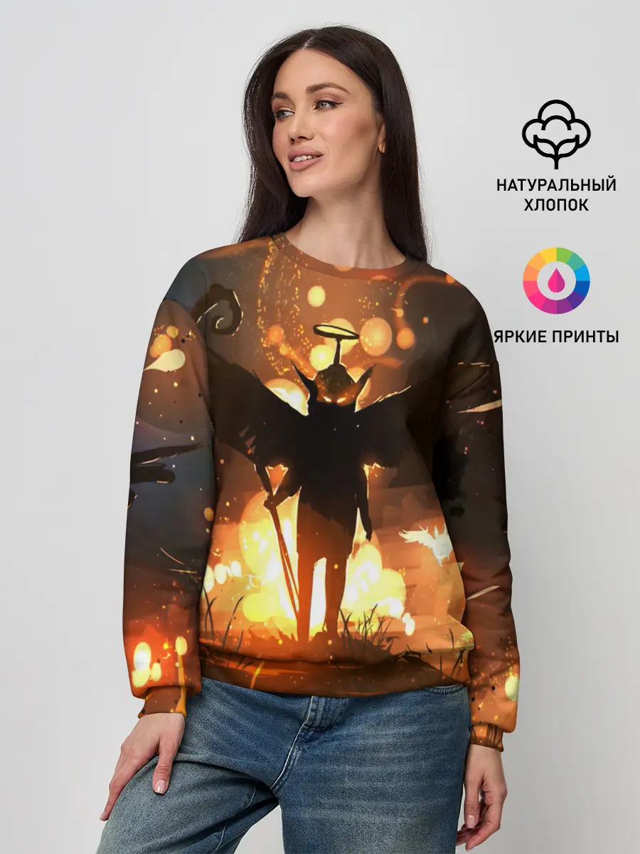 Женский свитшот / Темный ангел ада