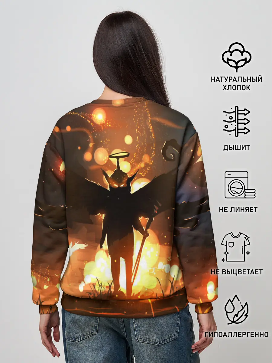 Женский свитшот / Темный ангел ада