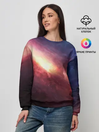 Женский свитшот / Космос