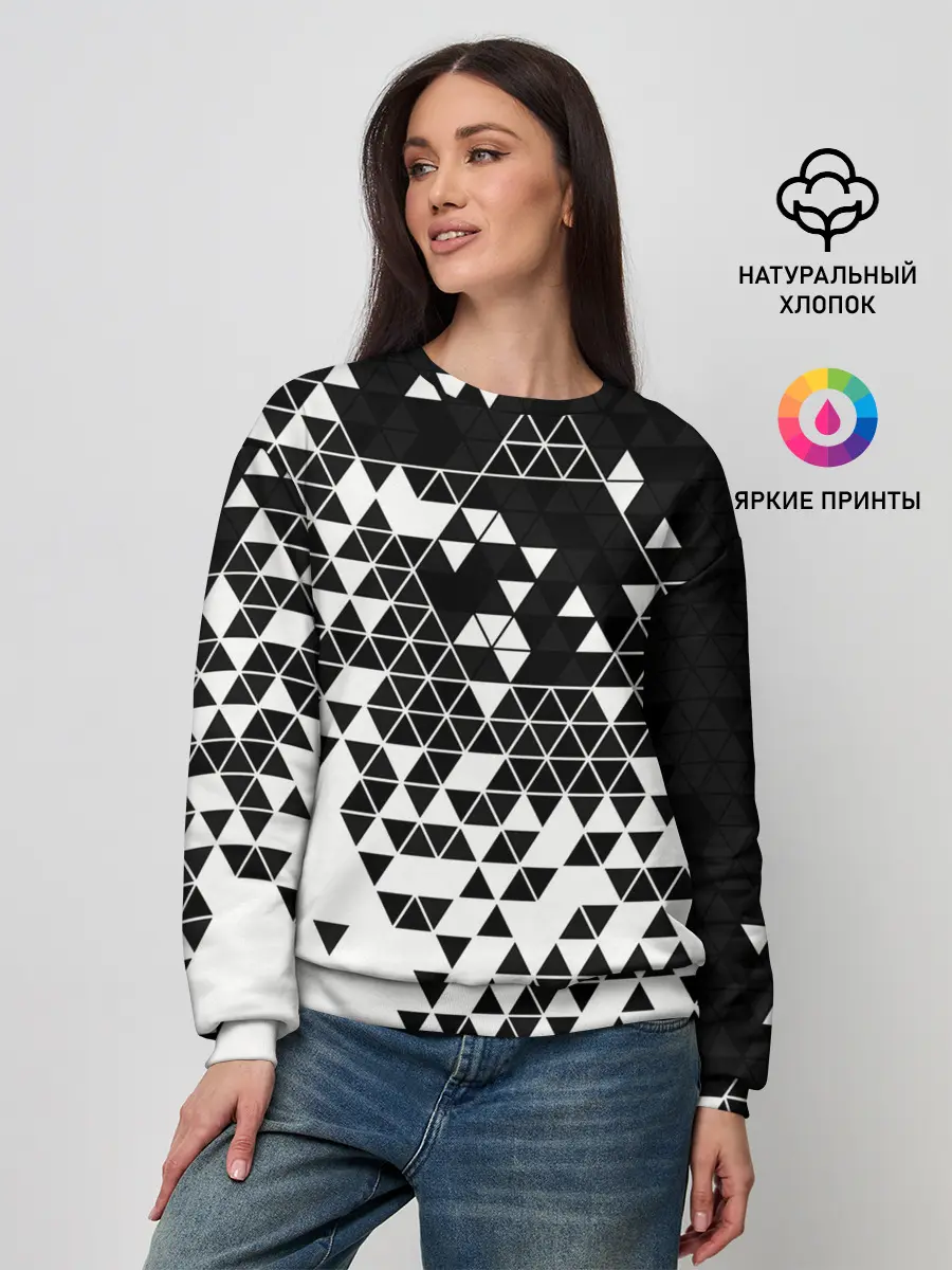 Женский свитшот / Векторные фигуры