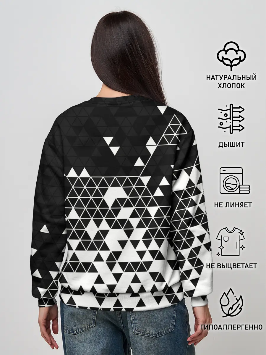 Женский свитшот / Векторные фигуры