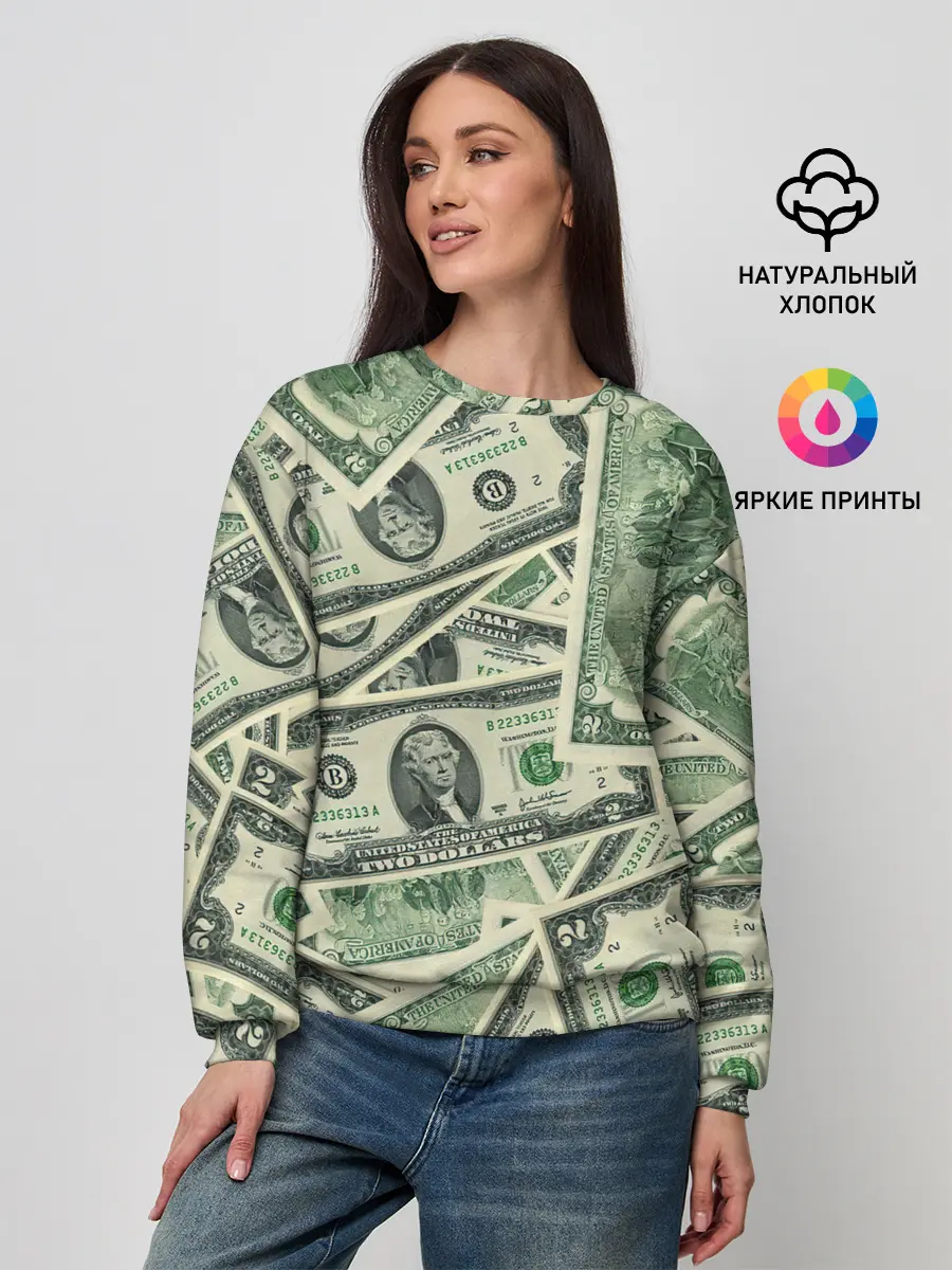 Женский свитшот / Доллар