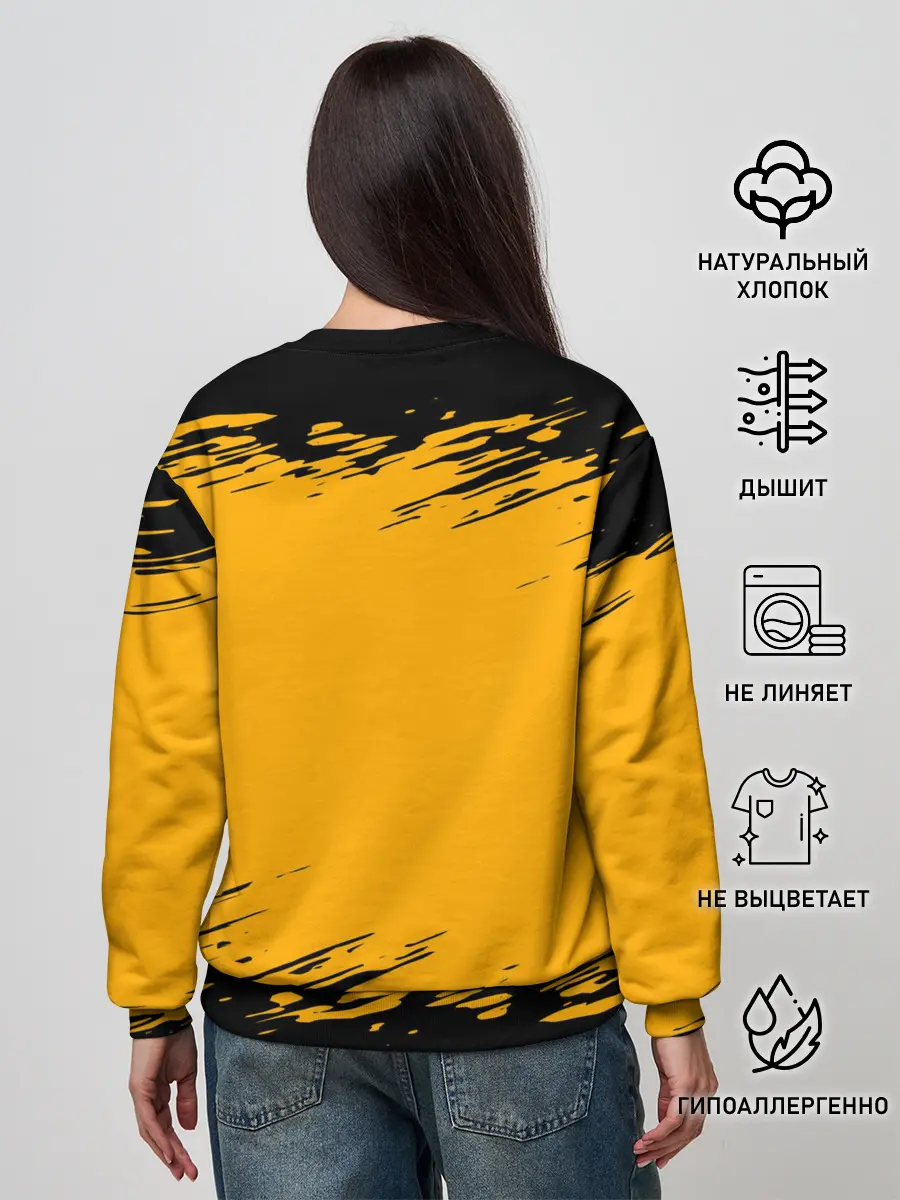 Женский свитшот / Pikachu black&yellow