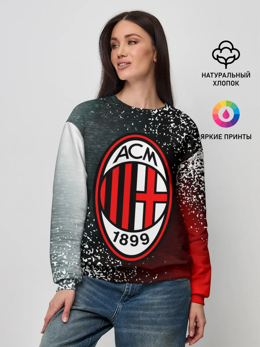 Женский свитшот / AC MILAN / МИЛАН