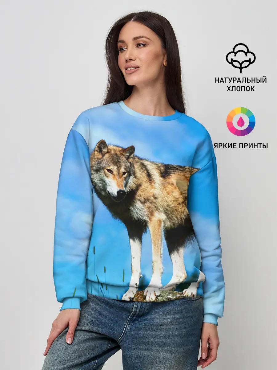 Женский свитшот / Волк
