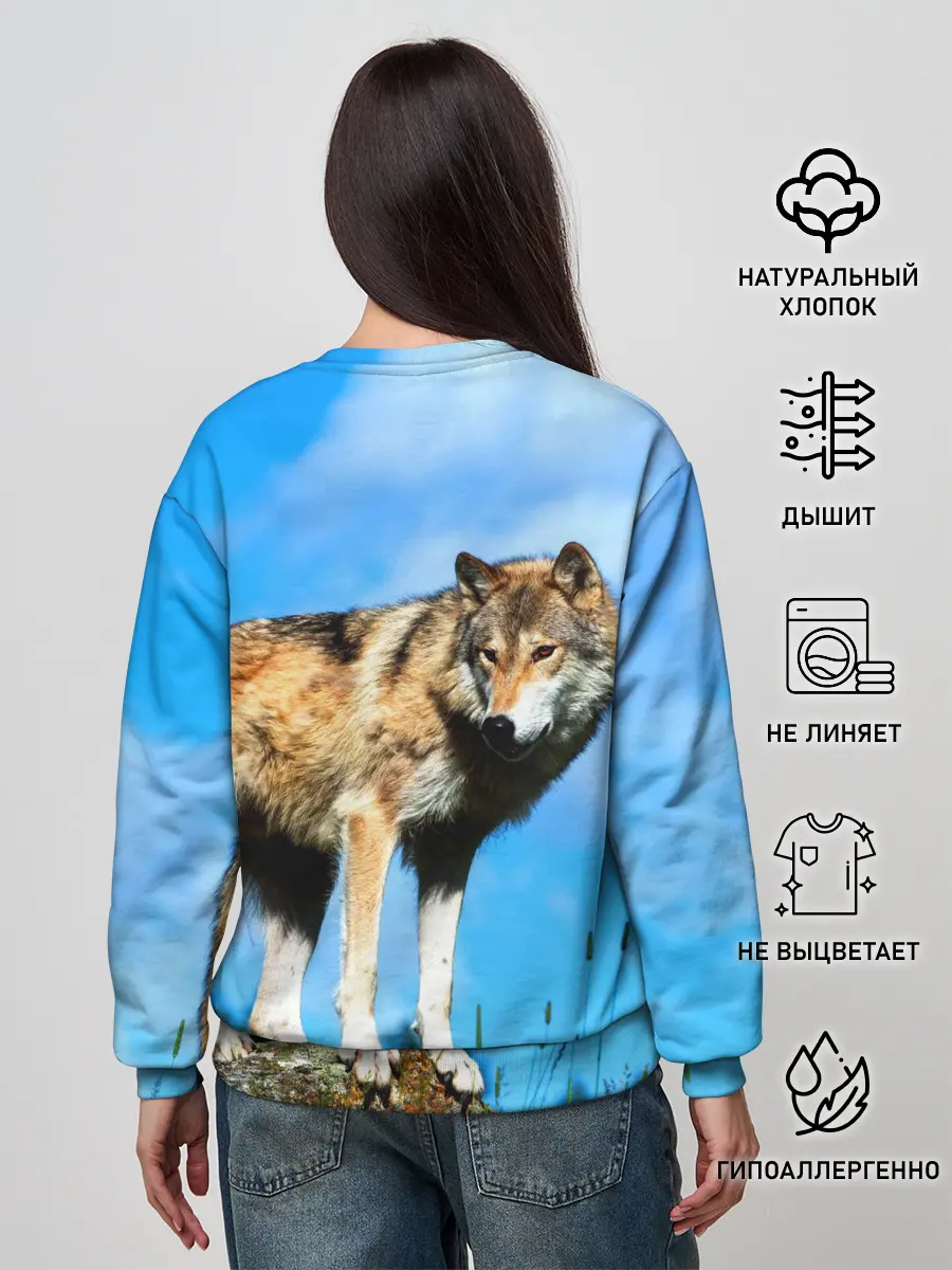 Женский свитшот / Волк