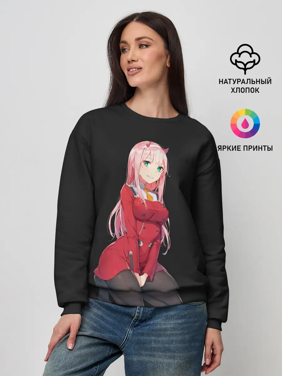Женский свитшот / Прекрасная Zero Two