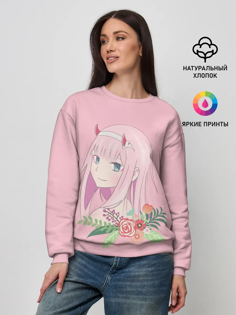 Женский свитшот / Pink Zero Two