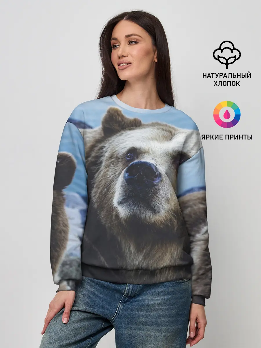 Женский свитшот / Гризли