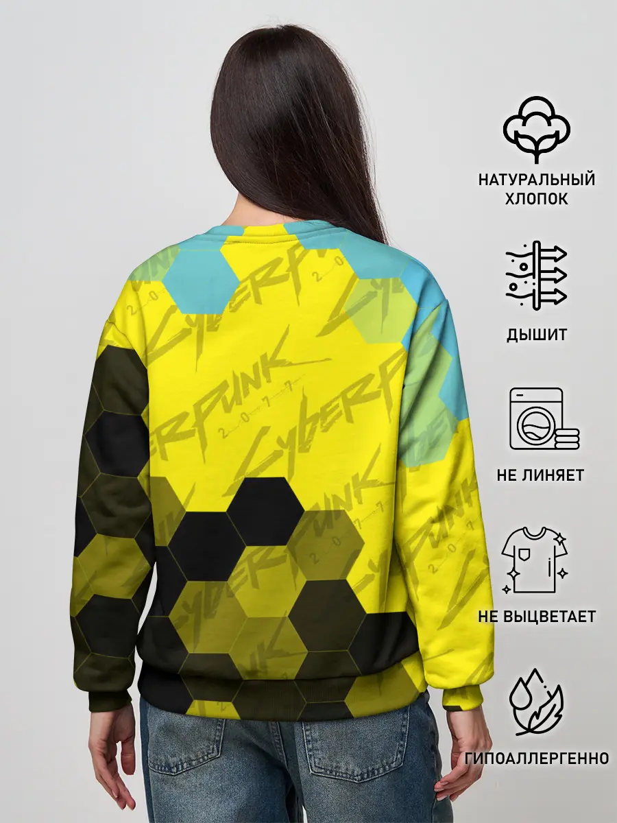 Женский свитшот / CYBERPUNK 2077 / Киберпанк