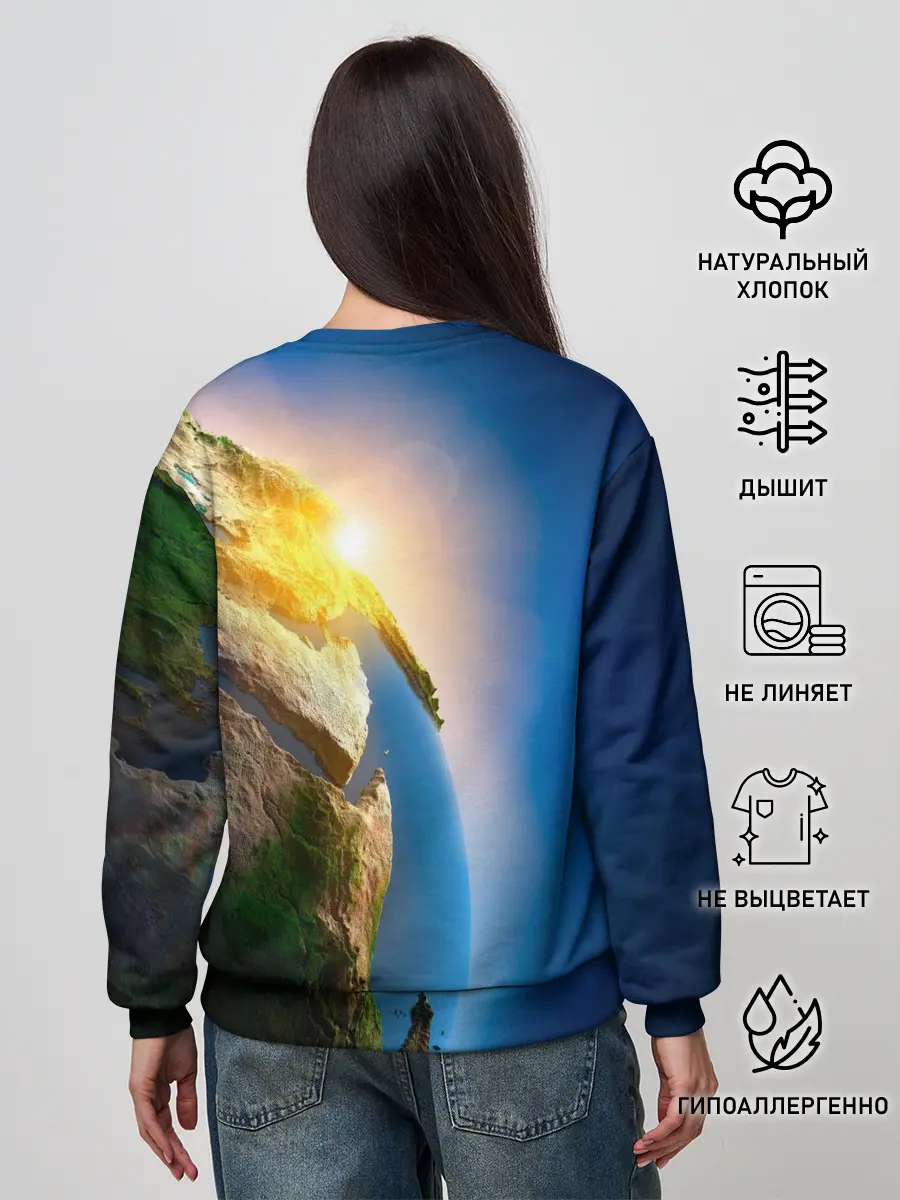 Женский свитшот / Планета Земля