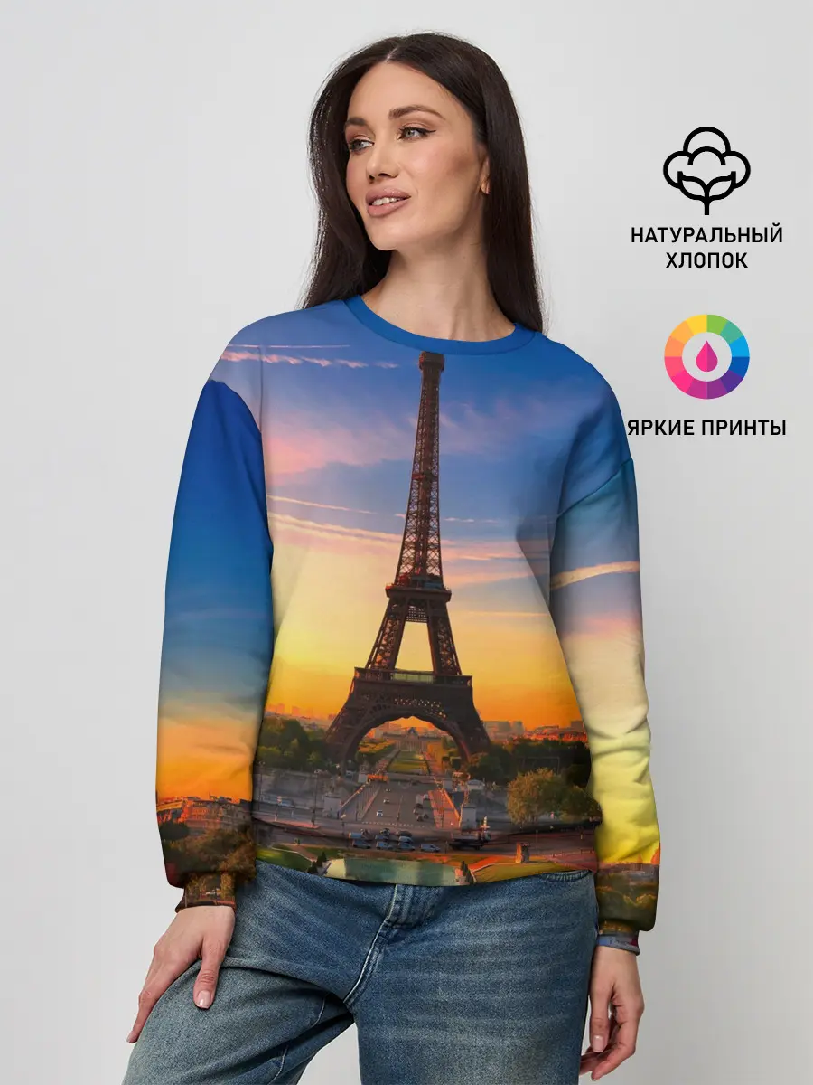 Женский свитшот / Эйфелева башня